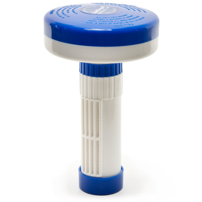 Floating Bromine Tablet Dispenser-Feeder white/blue