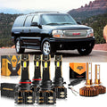 For 2000-2001 GMC Yukon 9005 9006 LED Headlight Bulbs Bundle