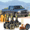 For 2000-2002 Chevrolet Silverado 1500 9005 9006 LED Headlight Bulbs Bundle