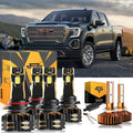 For 2000-2002 GMC Sierra 1500 9005 9006 LED Headlight Bulbs Bundle