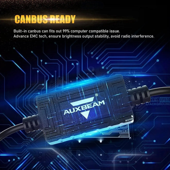 For 2000-2002 GMC Sierra 2500 F-16 Plus Series Built-in Canbus Automotive Grade 14000LM LED Light Bulbs High Low Beam Bundle