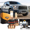 For 2000-2003 Ford F150 F-16 Plus Series 9007 Built-in Canbus Automotive Grade 14000LM LED Light Bulbs High Low Beam Bundle