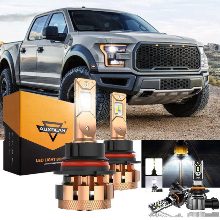 For 2001-2004 Ford F250 Super Duty(with halogen headlights)F-16 Plus Series Built-in Canbus 14000LM LED Light Bulbs High Low Beam Bundle