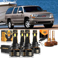 For 2002-2006 GMC Yukon 9005 9006 LED Headlight Bulbs Bundle