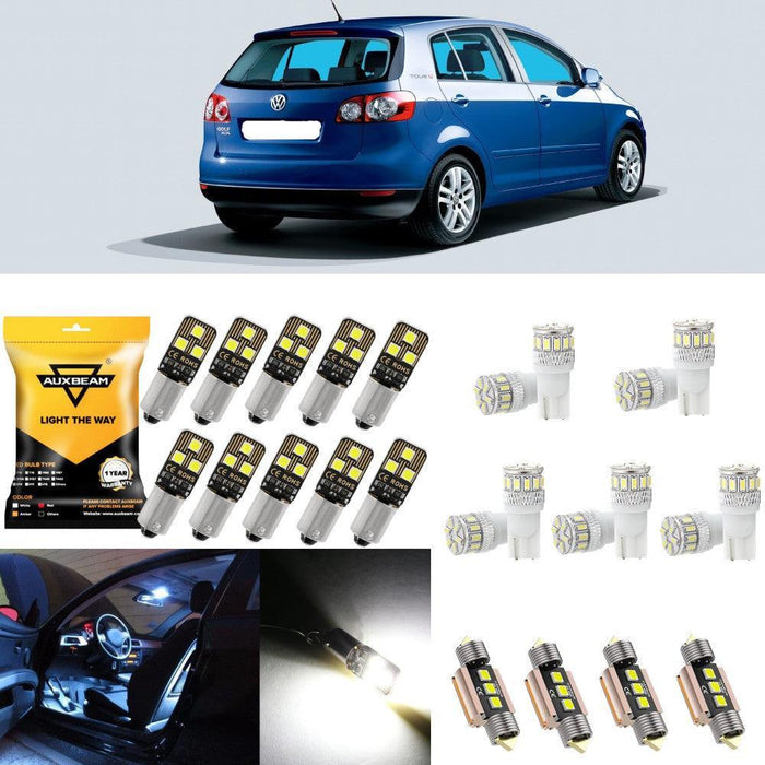 For 2002 Volkswagen Golf Map/Side Marker/Dome/License Plate/Tail Light LED Light Bulbs Package