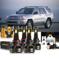 For 2003-2004 Toyota 4Runner 9005 9006 LED Headlight Bulbs Bundle