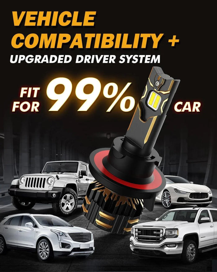 For 2007-2014 GMC Yukon H13 LED Headlight Bulbs