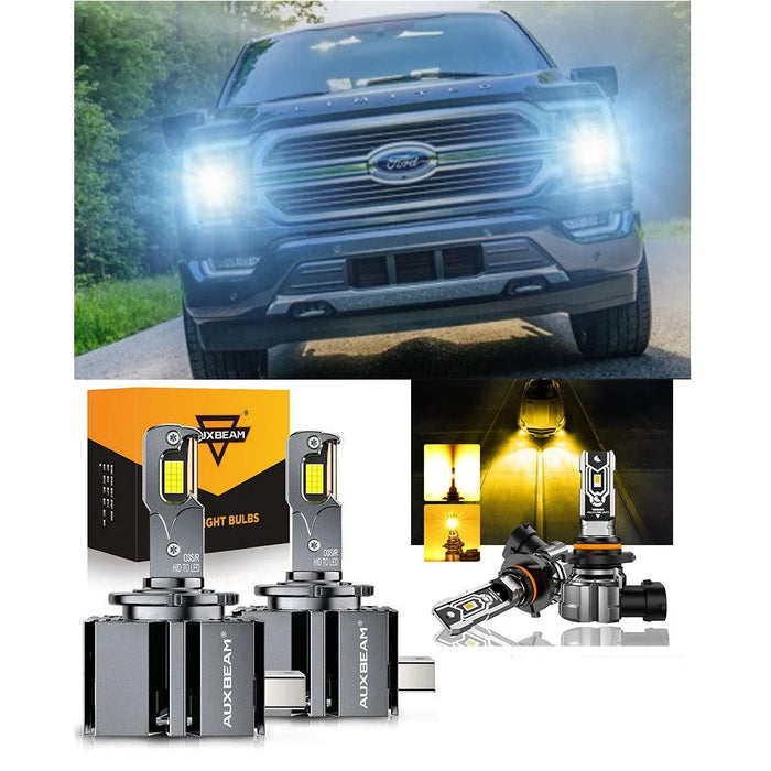🆕High & Low Beam+Fog Light 3000K Yellow