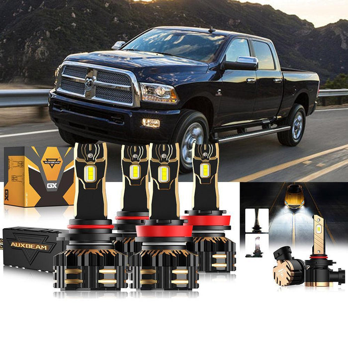 High Beam + Low Beam (without projector-type headlights) + Front Fog Light 6500K White (without projector-type headlights)