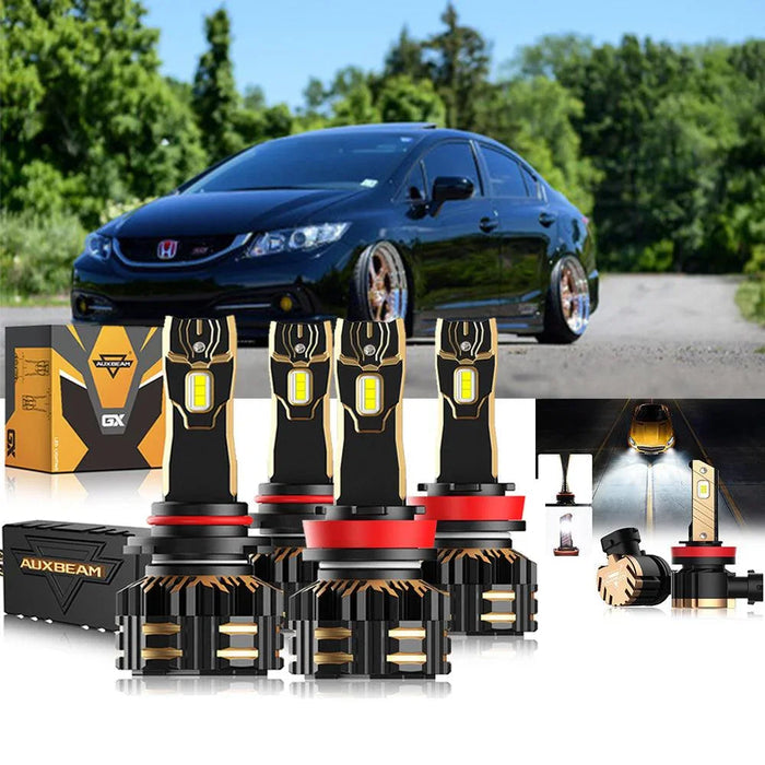 High Beam + Low Beam + Fog Light 6500K White (Coupe)