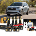 For 2014-2020 Toyota Highlander 9005 H11 LED Headlight Bulbs Bundle