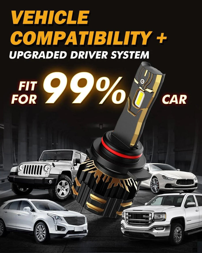 For 2015 GMC Sierra 3500 HD 9012 LED Headlight Bulbs