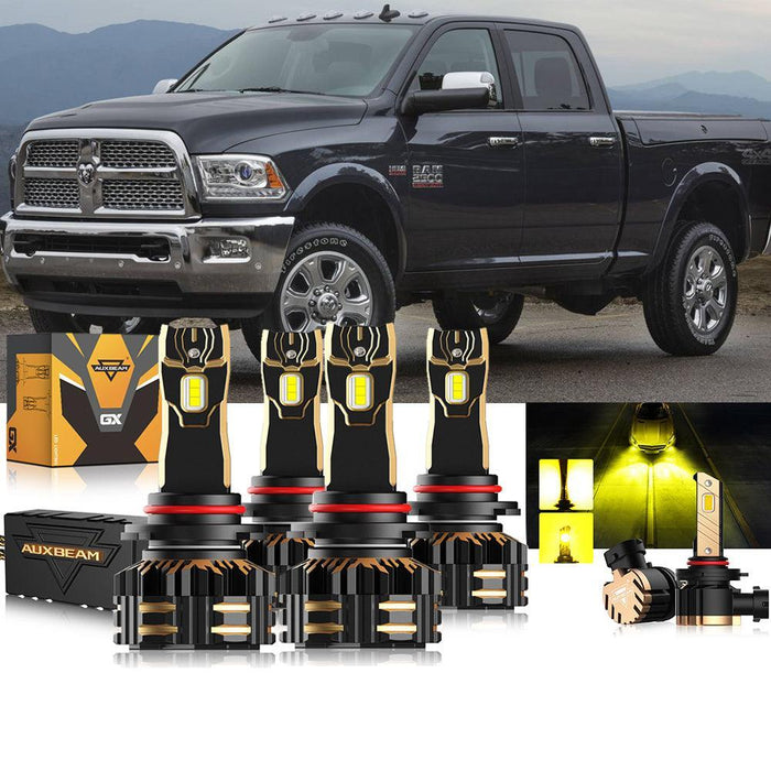 High Beam + Low Beam (with projector-type headlights) + Front Fog Light 3500K Yellow (without projector-type headlights)