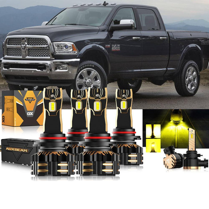 High Beam + Low Beam (with projector-type headlights) + Front Fog Light 3000K Yellow (with projector-type headlights)