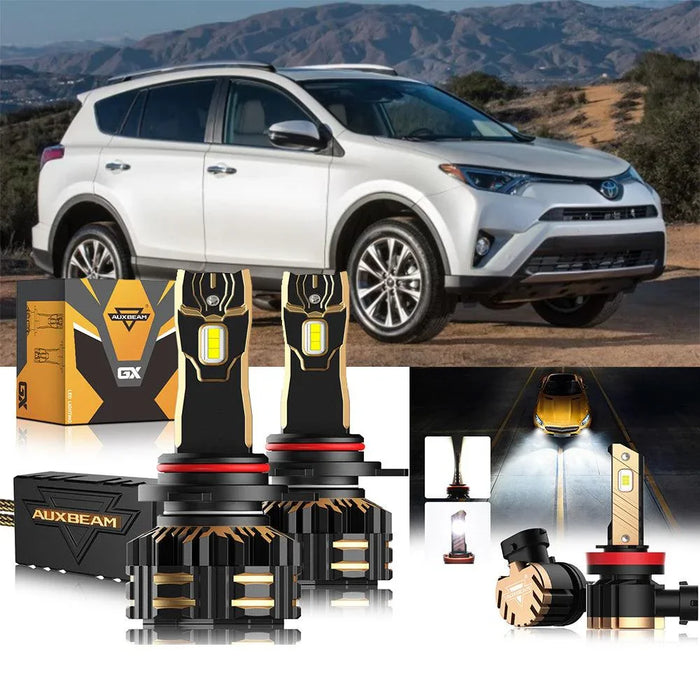 For 2016-2018 Toyota RAV4 9012 LED Headlight Bulbs Bundle