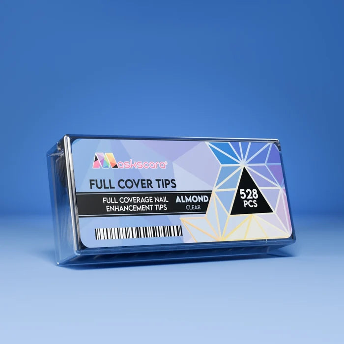 Full Cover Clear Almond Medium Tips