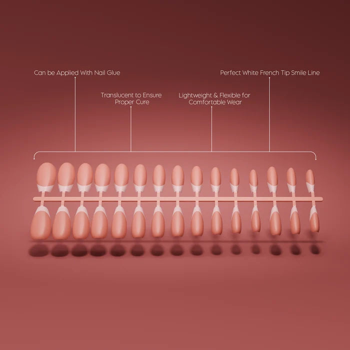 Full Cover French - Coffin Nude Tips (1)