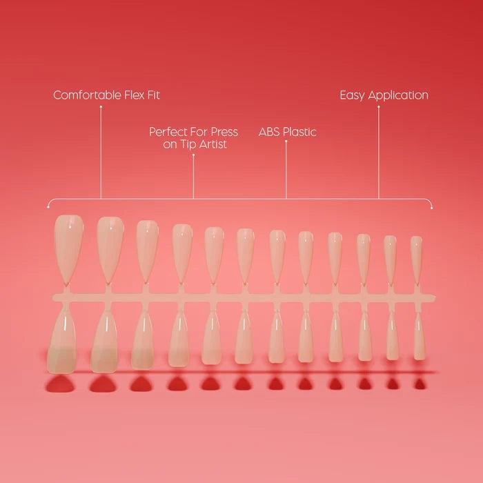 Full Cover Natural Stiletto Long Tips