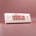 Full Cover Ombre Nail Tips - Square Nude 2N