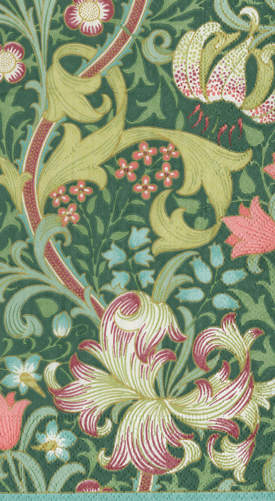 Golden Lily Forest Napkins - 2 Sizes