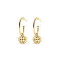 * Gracewear Medallion Small Hoops -(gold or silver)