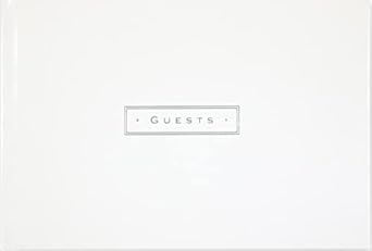 Guest Book - White Leather