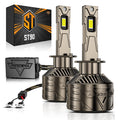 H1 LED Headlight Bulbs 180W 35000LM ST90 Series High Power 6500K Cool White | 2 Bulbs