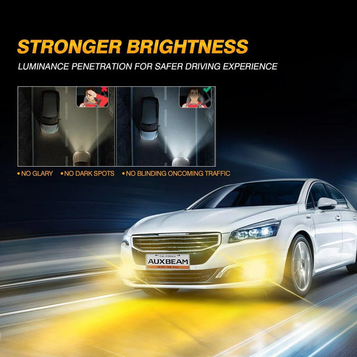 H10 9145 9140 HB3 LED Fog Light/DRL Bulbs 44W 8000LM 3000K Golden Yellow Z3 Series | 2 Bulbs