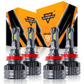 H11+H11 LED HEADLIGHT BULBS 110W 24000LM F22 SERIES HIGH BRIGHTNESS 6500K COOL WHITE | 4 BULBS