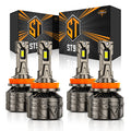 H11+H11 LED Headlight Bulbs 180W 35000LM ST90 Series High Power 6500K Cool White | 4 Bulbs