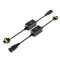 H11/H9/H8 C10-MODEL Enhanced LED Headlight Bulbs Canbus Decoder Anti-Flicker Hyper Flash No Warning Harness Resistor Conversion Kit 2pcs/set