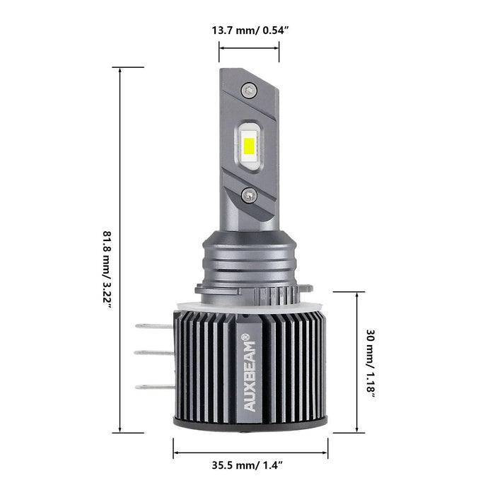 H15 LED Headlight Bulbs 70W 14000LM High Beam Daytime Running 6500K Cool White | 2 Bulbs