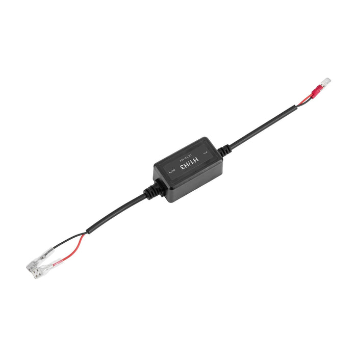 H1/H3 C10-Model Enhanced LED Headlight Bulbs Canbus Decoder Anti-flicker Hyper Flash No Warning Harness Resistor Conversion Kit 2pcs/set