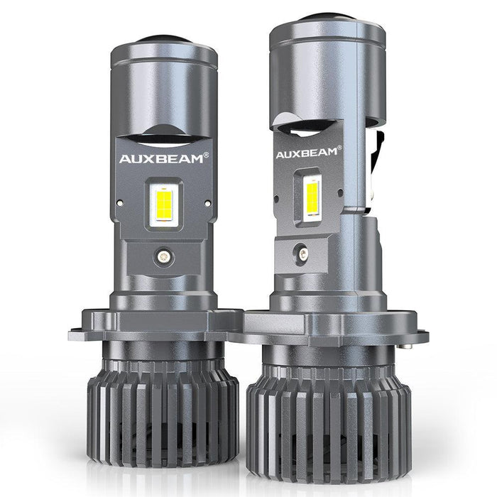 H4 LED Headlight Bulbs 110W 10000LM Mini Bi-LED Projector Lens Headlight 6000K Cool White | 2 Bulbs