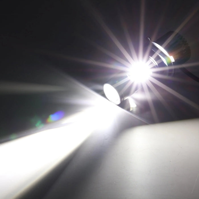 H4 LED Headlight Bulbs 110W 10000LM Mini Bi-LED Projector Lens Headlight 6000K Cool White | 2 Bulbs