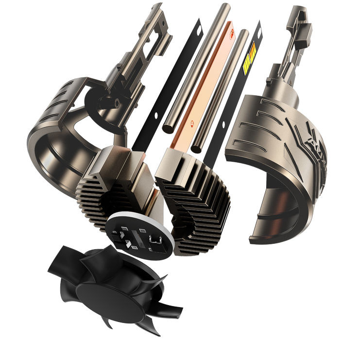 🆕H4 LED Headlight Bulbs 120W 25000LM CT60 Series,, with App Control Via Bluetooth & Dual Color Switchback – Cost-Effective Choice | 2 Bulbs