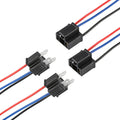 H4 LED HEADLIGHT SOCKET FEMALE ADAPTER WIRING HARNESS CONNECTOR FOR HEADLIGHT/FOG LIGHT 2PCS/SET