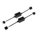 H4/9003 C10-MODEL Enhanced LED Headlight Bulbs Canbus Decoder Anti-Flicker Hyper Flash No Warning Harness Resistor Conversion Kit 2pcs/set