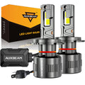 🆕H4/9003 LED Headlight Bulbs 130W 32000LM F35 Series Dual Compatibility 12V/24V 6500K Cool White | 2 Bulbs