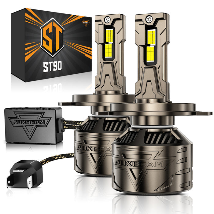 H4/9003 LED Headlight Bulbs 180W 35000LM ST90 Series High Power 6500K Cool White | 2 Bulbs