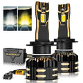 H7 LED Bulb Fog Lights/Low Beam Lights 110W 25000LM GX Bi-Color Series High Power & Brightness Dual Color Switchback | 2 Bulbs