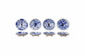 Hand-Painted Stoneware Footed Dish - 4 Styles