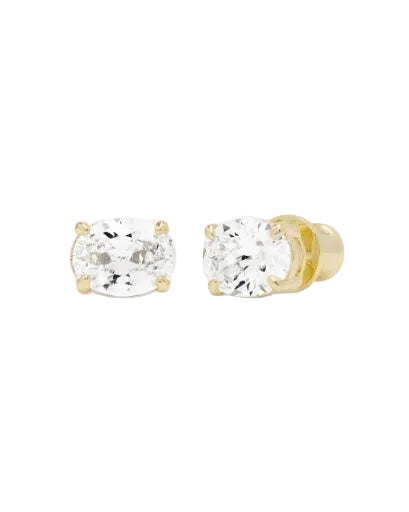 Hello Gorgeous 8mm Studs - Gold