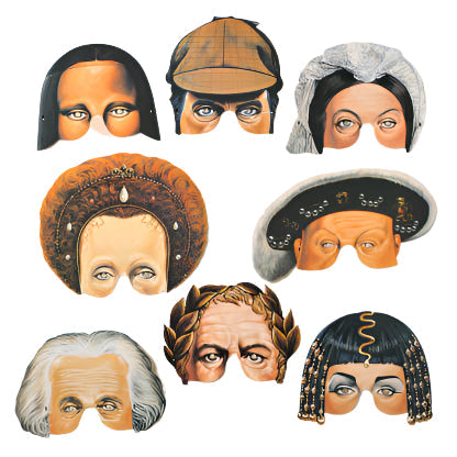 Historical Figures Party Masks