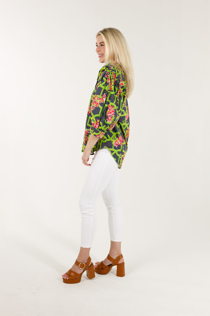 Holly Shae Charlie Top - Vine & Dandy Bougainvillea