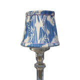 Ikat Blue Pleated Lamp Shade