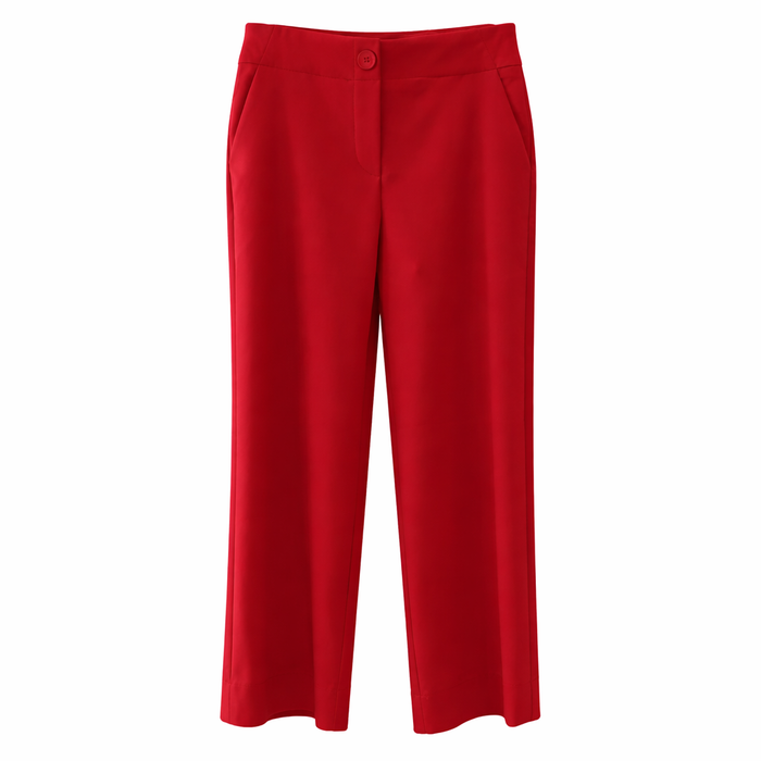 ILTM Jackie Solid Amalfi Wide-Leg Cropped Pant - Black or Lava