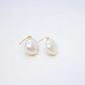 J. Mills Freshwater Coin Pearl Stud Earrings