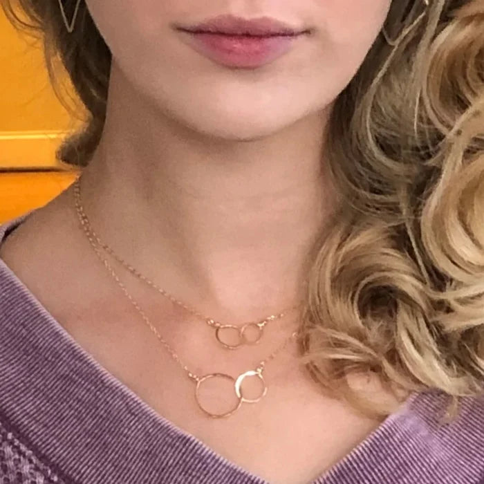 J. Mills Necklace-Hand Forged Interlocking Circles