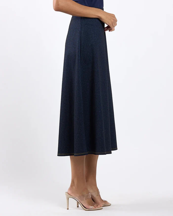 Jude Connally Jeanette Skirt - Navy Saddle